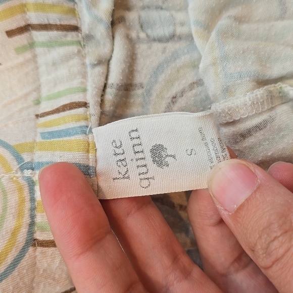 Kate Quinn Cream Rainbow Sleep Shorts - Picture 2 of 3